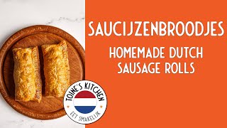 How to make Saucijzenbroodjes Homemade Dutch Sausage Rolls [upl. by Ecylla]