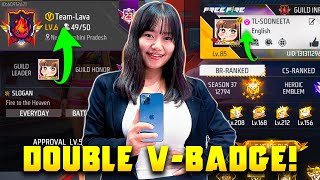 DOUBLE VBadge TOP1 Guild Leader is LIVE 🔥 Free Fire Live with Sooneeta 💖 FF LIVE ✌ Free Fire Live [upl. by Ecille]