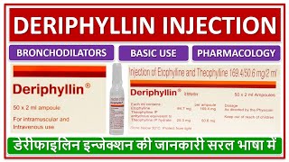 DERIPHYLLIN INJECTION USE DOSE PRICE SIDE EFFECTS डेरीफाइलिन इन्जेक्शन की जानकारी सरल भाषा में [upl. by Drice612]