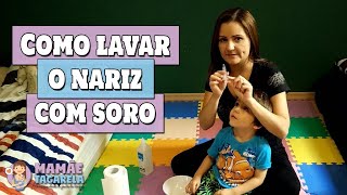 Como fazer LAVAGEM NASAL com soro  aprenda a LIMPAR O NARIZ [upl. by Ynney]