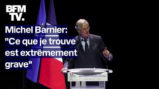 Le discours de Michel Barnier en intégralité au congrès des sapeurspompiers de France [upl. by Sylera]