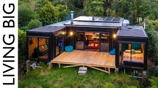 OffGrid Living in a 5x 20ft Shipping Container Home [upl. by Innoj]