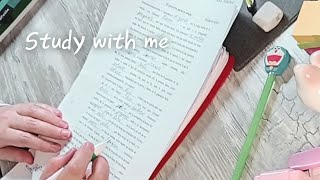 Study With Me 1hr Pencil ASMR Real time Writing sound No background music Motivation [upl. by Narol273]