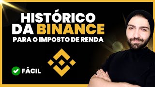 COMO EXPORTAR O EXTRATO DE MOVIMENTAÇÃO DA CORRETORA BINANCE  DOWNLOAD NA PRATICA [upl. by Une895]