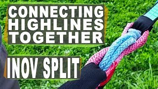 Slack Inov Split TESTED in the park  Connecting multiple highlines together made easy [upl. by Fabien]