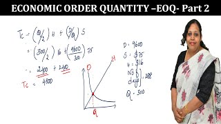 Economic Order Quantity EOQ Numerical  Inventory Management EOQ [upl. by Niatsirhc437]