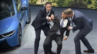 BMW CEO Collapses on Stage [upl. by Mcdade]