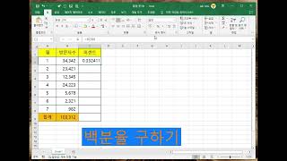 엑셀 퍼센트 수식 계산 백분율 이용하기 [upl. by Durgy]