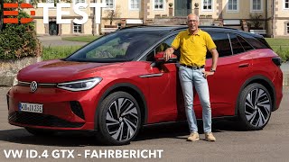 2021 VW ID4 GTX Fahrbericht Test Reichweite Verbrauch Fahrspaß Anhängelast Preis Electric Drive [upl. by Hirai]