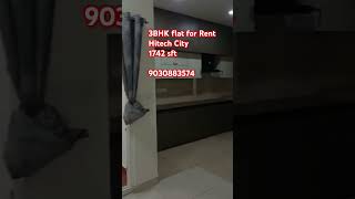 3BHK hirise apartments flat for Rent hitech City Hyd Details in comment box [upl. by Yrrej]