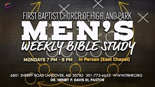 Mens Monday Night Bible Study  Monday June 24 2024  700pm [upl. by Brenza]