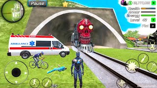 Black Hole Rope Hero Vice Vegas  Ambulance Driving at Train Station  Android Gameplay [upl. by Ecyob981]