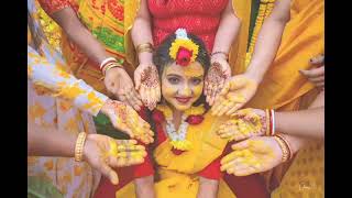 গায়ে হলুদের সাজে ❤️❤️doctorlovestatus drfalguni bhattacharya bengaliwedding [upl. by Lewert]