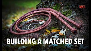 Building A Matched Set of Bullwhips  Nicks Whip Shop [upl. by Anividul]