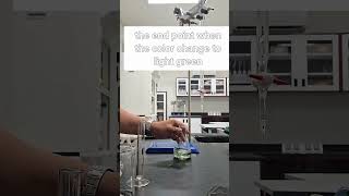 Titration with bromothymol blue indicator [upl. by Birdie]