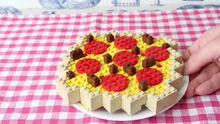 Lego Meat Lover Pizza  Lego In Real Life  Stop Motion Cooking amp ASMR [upl. by Yticilef336]