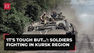 RussiaUkraine War Soldiers fighting in Kursk region say its tough but worth it [upl. by Arihay]