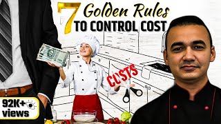 7 Golden Rules To Control Cost At RESTAURANTCloud KitchenFood Cost ControlHow To Start Restaurant [upl. by Dimmick]