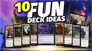 10 Fun Commander Deck Ideas  Concept Corner Vol 2  Magic The Gathering  Commander [upl. by Nairehs]