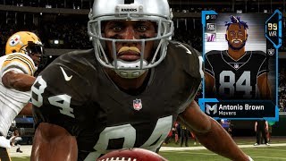 GUARDING ANTONIO BROWN ON RAIDERS Madden 19 Career Mode Gameplay [upl. by Earesed]