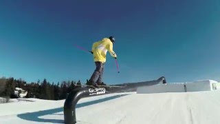 GoPro HD Freeski  Course Preview FIS EC Snowpark Hero Seiser Alm 2016 by Christof Schenk [upl. by Annairoc290]