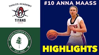 Anna Maass Highlights vs Woods Charter 11 5 24 [upl. by Gney954]