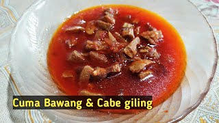 Sambal goreng daging sapi simpel  masakan simpel daging [upl. by Yeliac355]