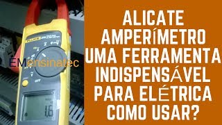 Como usar um alicate amperímetro [upl. by Tumer]