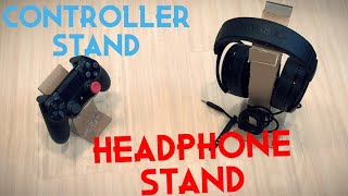 DIY Controller and Headphone Stands  5 to 10 minute assembly each [upl. by Miru]