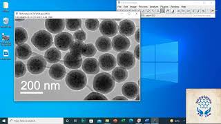 Particle Size Analysis from TEM Micrograph [upl. by Klemperer]