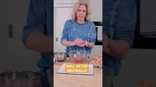 Super Easy Spanish Meatballs in 1 Minute  Kate Flower Food humblebeginnings spanishmeatballs [upl. by Wisnicki]