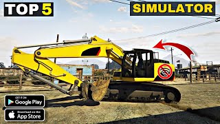 Top 5 Best Excavator Simulator Games For Android amp iOS 2023 [upl. by Aivull]