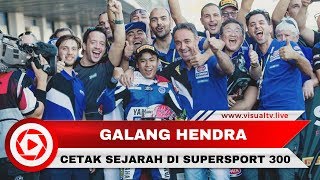 Galang Hendra Cetak Sejarah di World Supersport 300 [upl. by Wolenik595]