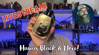 LIVESTREAM New Rasasi Hawas Black Pendora Scents Veteran Oud amp More [upl. by Nodlehs333]