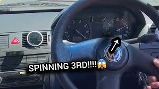 🐌BOOSTED BIG TURBO 18T 20V SWOP MK1 GOLF INSANELY FAST🔥🇿🇦 [upl. by Aiepoissac]