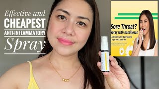 How to use Kamillosan M Antiinflammatoy Spray Solution best for Sore ThroatCanker SoreBad Breath [upl. by Eitak]