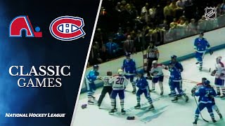 NHL Classic Games 1984 Battle of Quebec  Canadiens defeat Nordiques [upl. by Winshell]