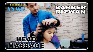 ASMR RELAXING INDIAN HEAD NECK amp EYE MASSAGE  Barber Rizwan  Cure Of Stress amp Pain Relief asmr [upl. by Akisey]