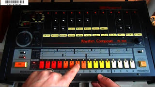 Roland TR808 🟥🟧🟨⬜ sounds amp pattern programming [upl. by Doak]