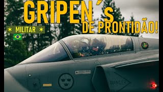 Caças GRIPEN´s de PRONTIDÃO [upl. by Engen]