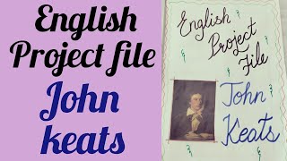 John Keats project fileEnglish project fileJohn Keats biographyAkshiColorscraft [upl. by Enohpesrep]