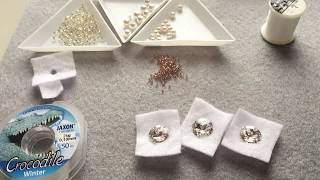 How to make bridal soutache earrings  tutoliar [upl. by Emie]