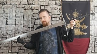 Review Hanwei quotLowlanderquot Scottish twohanded greatsword [upl. by Nohsav912]