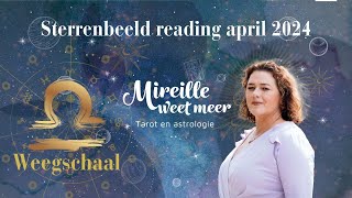 ♎️STERRENBEELD WEEGSCHAAL APRIL 2024 TAROTVOORSPELLING MIREILLE VAN RIJN MEDIUM ASTROLOGE [upl. by Mcgean]