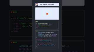 Creative CSS Loading Animation  Loading Animation 7 loadinganimation css preloader loading [upl. by Brinkema379]