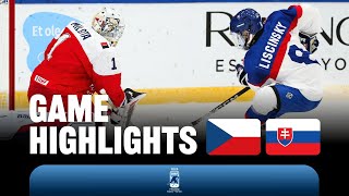 Highlights Czechia vs Slovakia  2024 U18MensWorlds [upl. by Atsylac558]