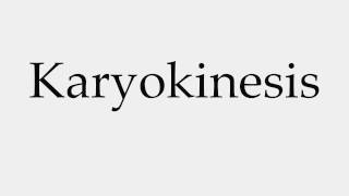 How to Pronounce Karyokinesis [upl. by Fi435]