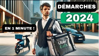 DEMARCHES POUR SINSCRIRE EN TANT QUE LIVREUR Uber Eats Deliveroo  COMPLET 2024 [upl. by Rothenberg807]