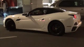 Ferrari California Tuned Roaring departure in London [upl. by Yemane]