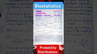 Biostatistics Probability Distributions CSIR NET LIFE SCIENCES Binomial Normal Poisson biostats [upl. by Naillij950]